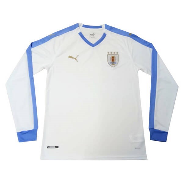 Camiseta Uruguay Replica Segunda Ropa ML 2019 Blanco